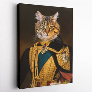 The Major Duke - Custom Pet Canvas - Your Pet as Major Duke