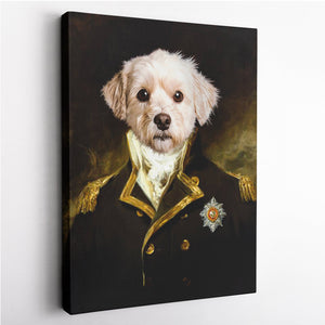 The Grand Admiral  - Custom Pet Canvas - Your Pet as Grand Admiral