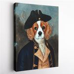 Load image into Gallery viewer, The Captain  - Custom Pet Canvas - Your Pet as Captain
