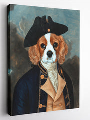 Load image into Gallery viewer, The Captain  - Custom Pet Canvas - Your Pet as Captain
