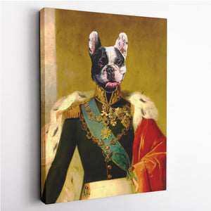 The Lieutenant Commander - Custom Pet Canvas - Your Pet as Lieutenant Commander