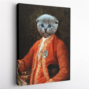 The Viscount - Custom Pet Canvas - Your Pet as Viscount