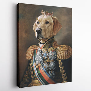 The General - Custom Pet Canvas - Your Pet as King